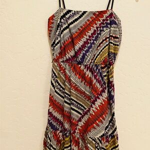 Colorful Spaghetti Strap Dress